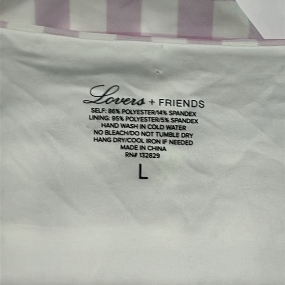 Lovers + Friends purple gingham check bikini swim bottom size Large - Picture 5 of 5